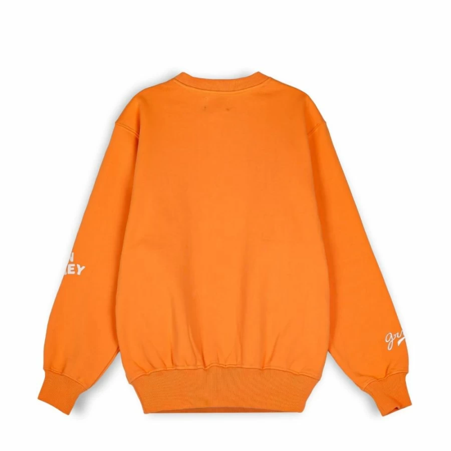 Grimey Hive Orange Crewneck Sweatshirt | Fall 2022 Collection | Streetwear Hoodie