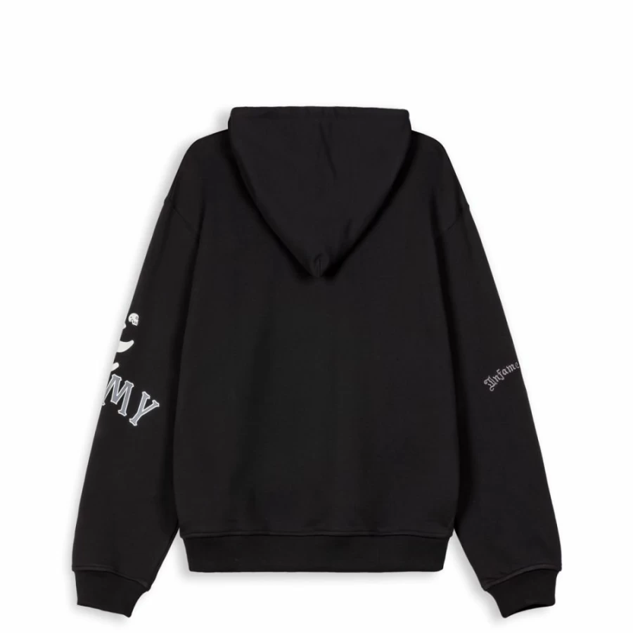 Grimey Vintage Panic Hoodie - Black Distressed Sweatshirt - SS24 Streetwear