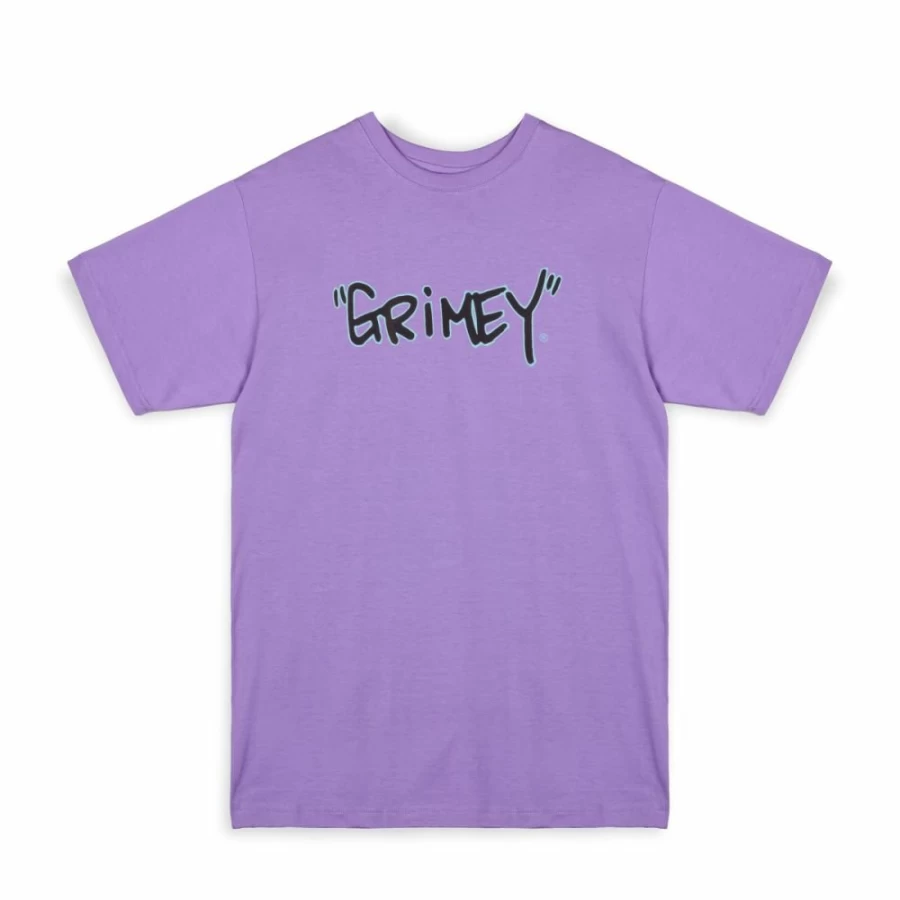 Grimey The Tag Regular Violet T-Shirt - Summer 2023 Collection - Casual Comfort Fit Camiseta
