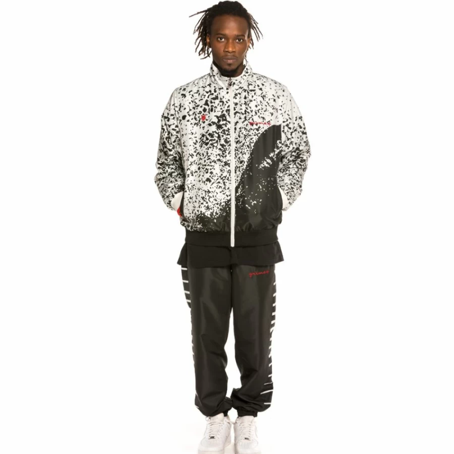 Grimey X Gzuz Track Jacket - Black Hip Hop Streetwear Spring 2021 Collection