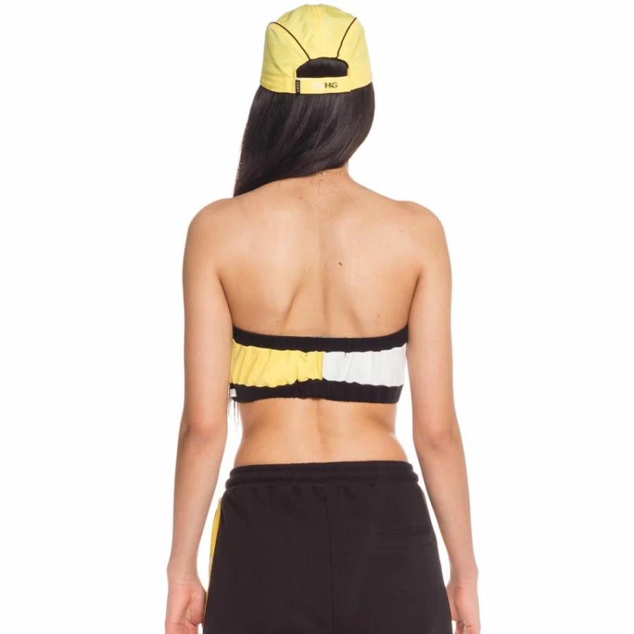 Grimey Girl Mangusta V8 Top SS18 in Yellow | Stylish Women's T-Shirt by Grimey