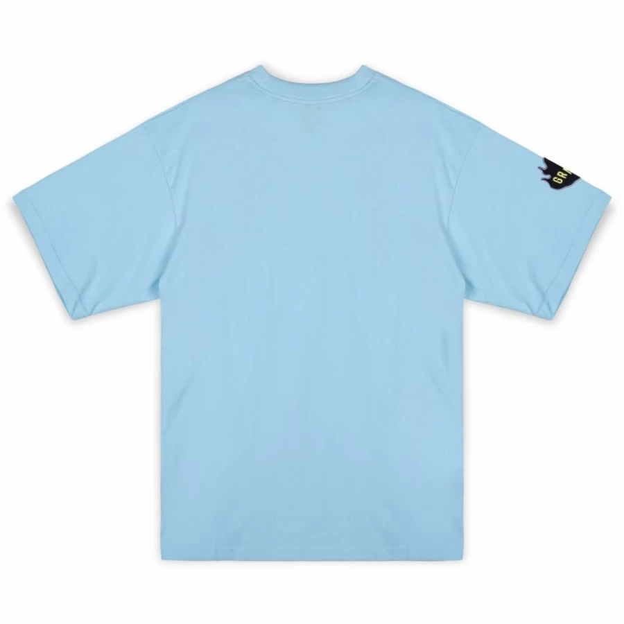 Grimey Oversized Blue Cloven Tongues T-Shirt - Summer 2023 Casual Tee