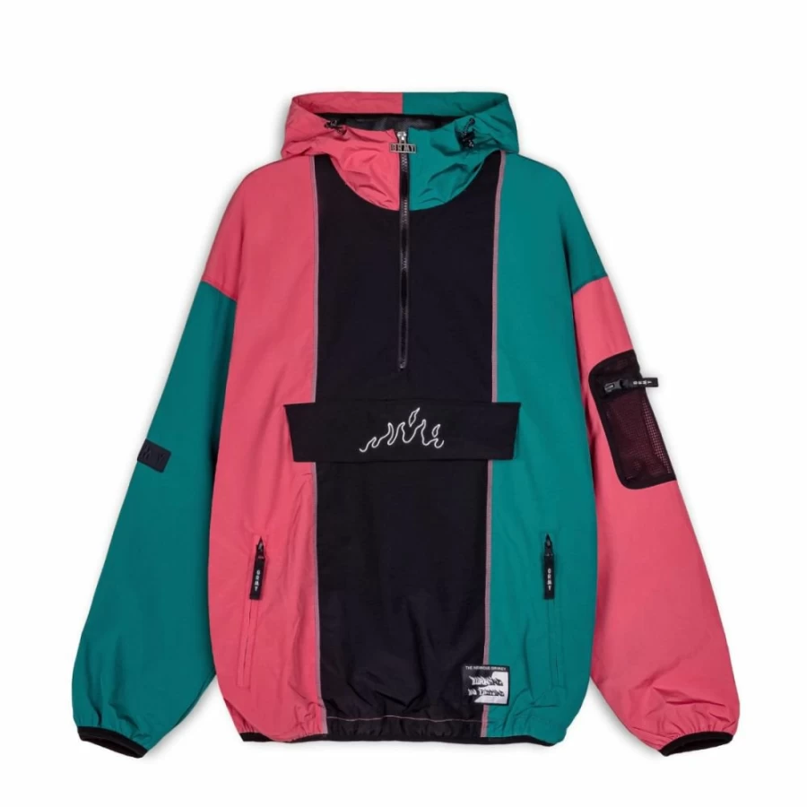 Grimey Snow Fox Waterproof Winter Jacket - Black - Men's Raincoat for Cold Weather
