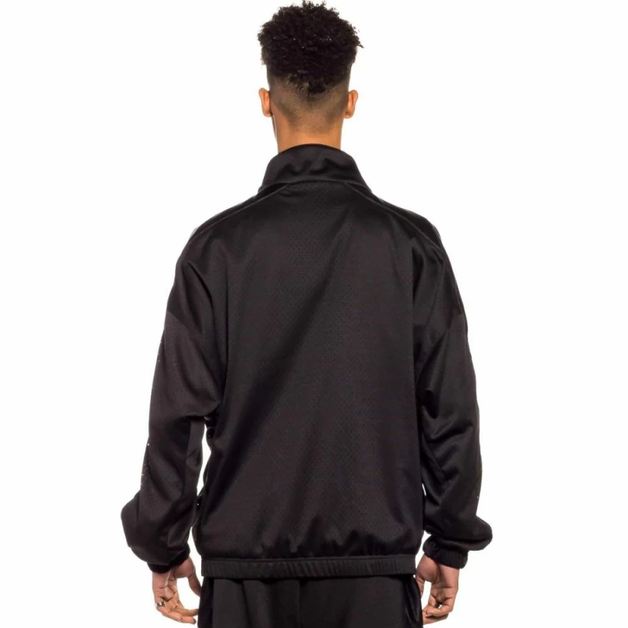 Grimey Jungle Punch Track Jacket - Black Men's Athletic Running Spring 2022 Vintage Streetwear