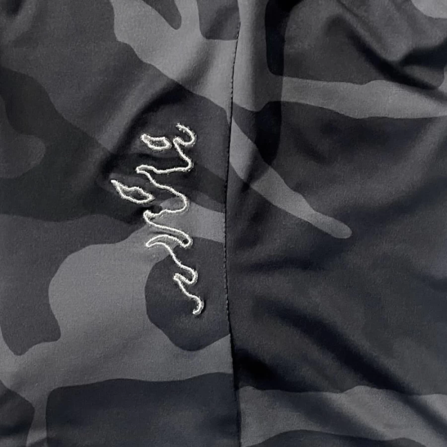 Grimey Black Balaclava with All Over Print - Tusker Temple Design - FW23 Streetwear