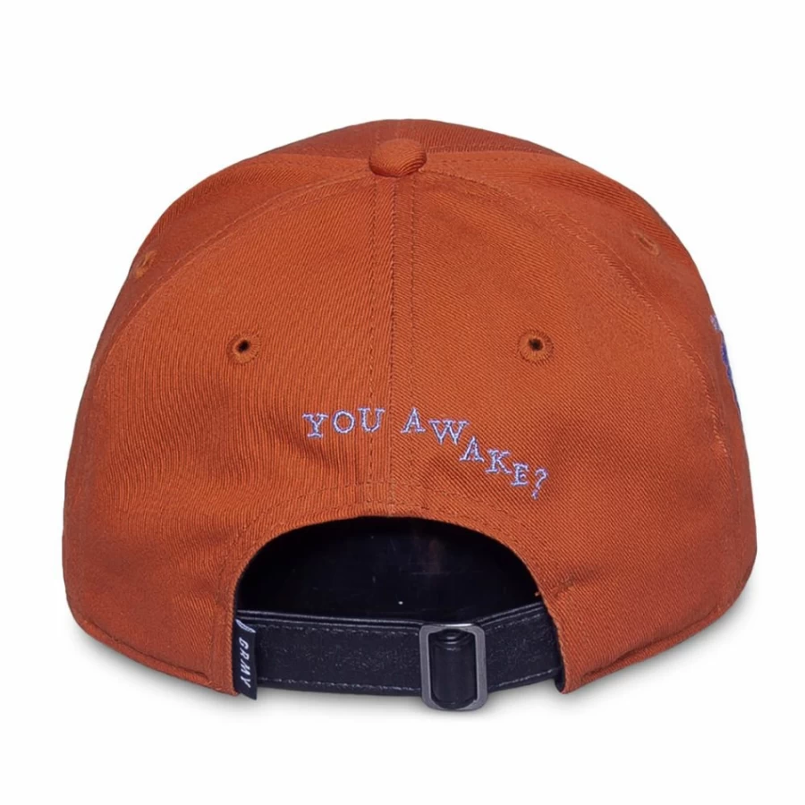 Grimey Jazz-Inspired Curved Visor Cap in Ochre - Stylish Fall 2021 Hat Collection