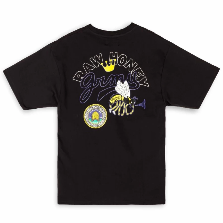 Grimey "Hive" Heavyweight Black T-Shirt - Fall 2022 Collection
