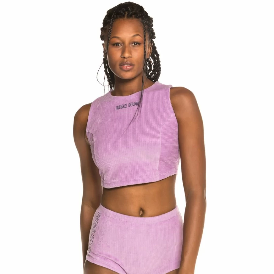Grimey Violet Corduroy Top for Women | Fall Winter 2019 Fashion