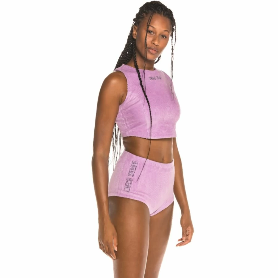 Grimey Violet Corduroy Top for Women | Fall Winter 2019 Fashion