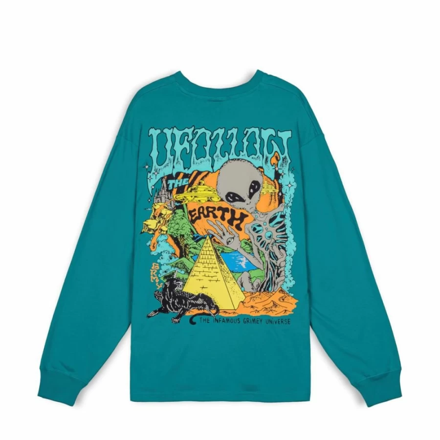 Grimey Ufollow Long Sleeve T-Shirt for Men - Blue Casual Shirt - Spring 2023 Collection