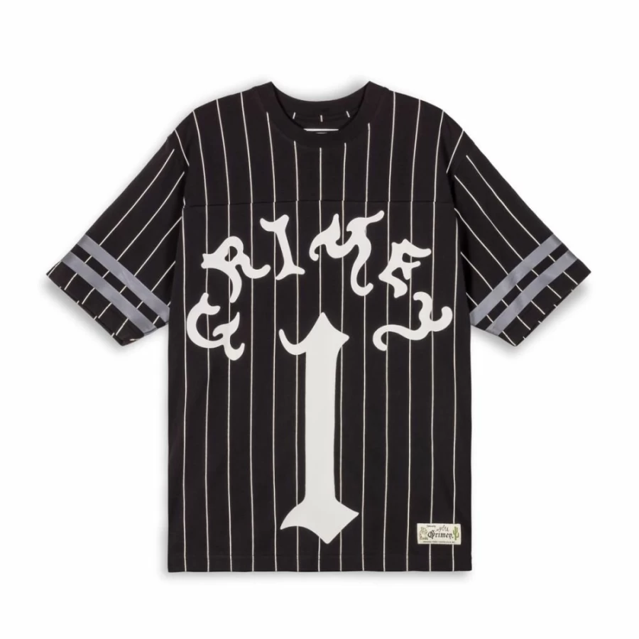 Grimey Football Jersey Panic Heavyweight T-Shirt - Black - SS24