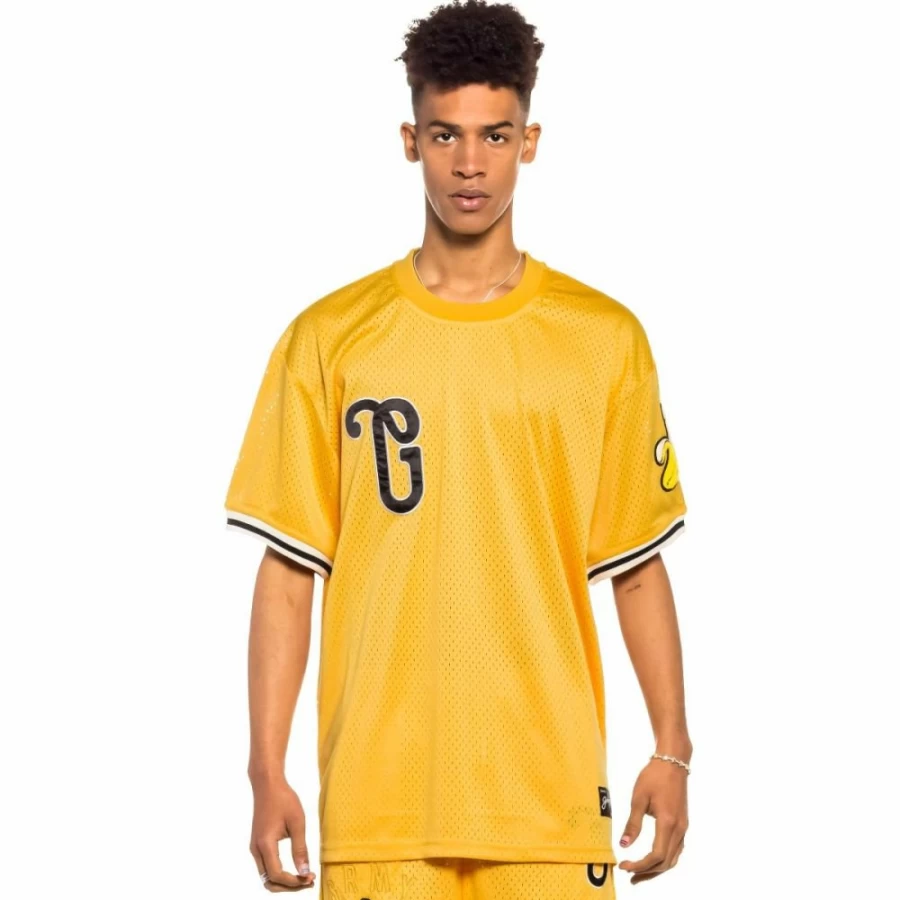 Grimey Jungle Punch Pack Short Sleeve Mesh Tee - Yellow - Spring 2022 Collection