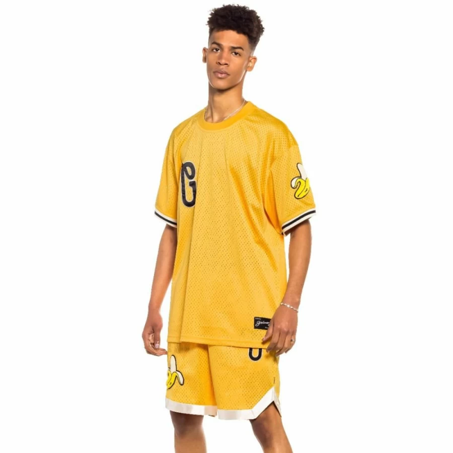 Grimey Jungle Punch Pack Short Sleeve Mesh Tee - Yellow - Spring 2022 Collection