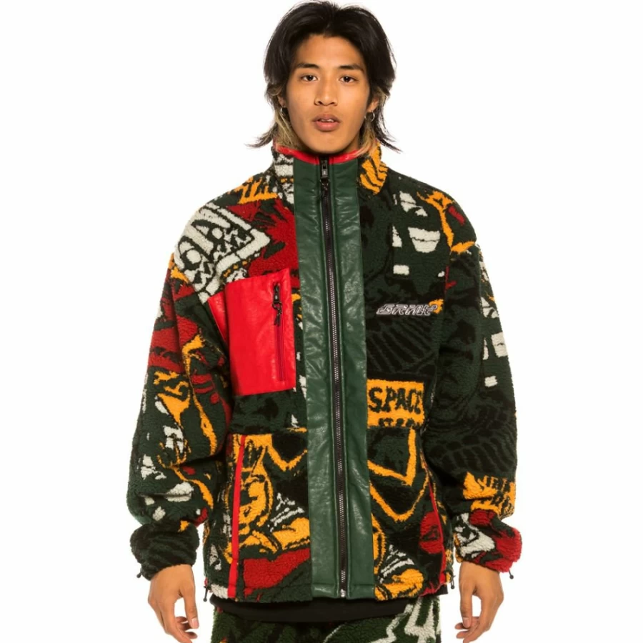Grimey "Space Lady" Orange Sherpa Jacket - Cozy Winter 21 Outerwear for Women