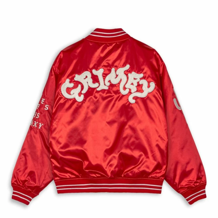 Grimey Satin Panic Red Jacket - SS24 Collection - Stylish & Bold Outerwear