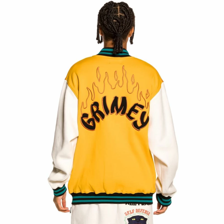 Grimey "Destroy All Fear" Zip-Up Hoodie Sweatshirt - Brick Red, Fall 2021 Collection