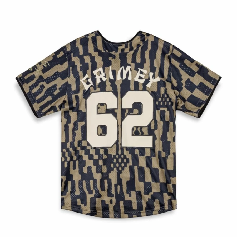 Grimey Lucky Dragon Baseball Mesh T-Shirt - Black - Spring Summer 2024 Collection