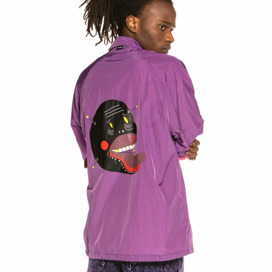 Grimey Coach Jacket Purple - Short Sleeve Spring 2021 Streetwear