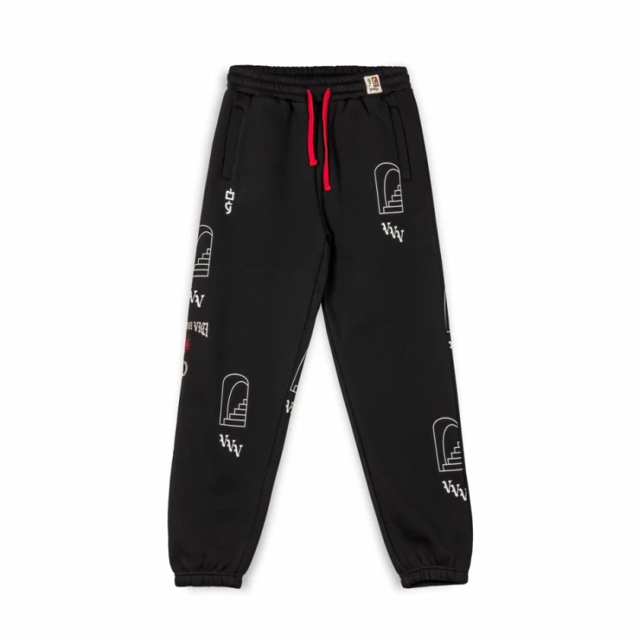 Grimey Vita Deorum Grmy X Oj Black Sweatpants FW23 Men's Tracksuit Bottoms