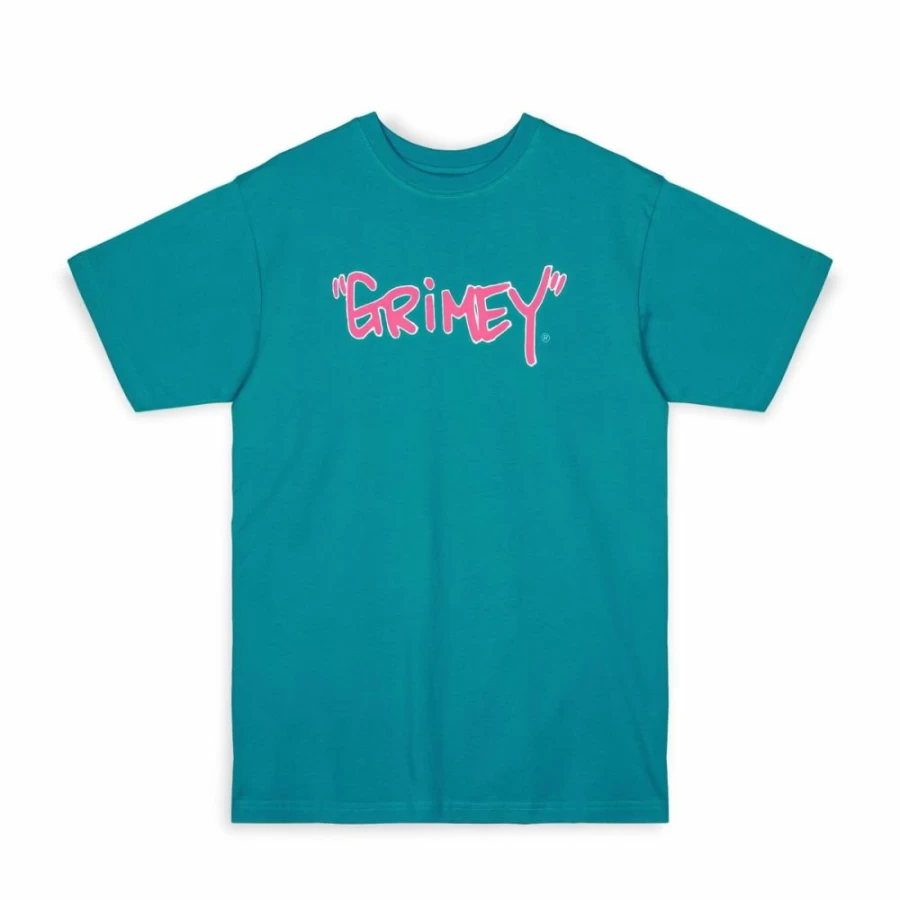 Grimey The Tag Regular T-Shirt - Green Cotton Summer Tee 2023 - Men's Streetwear Fashion