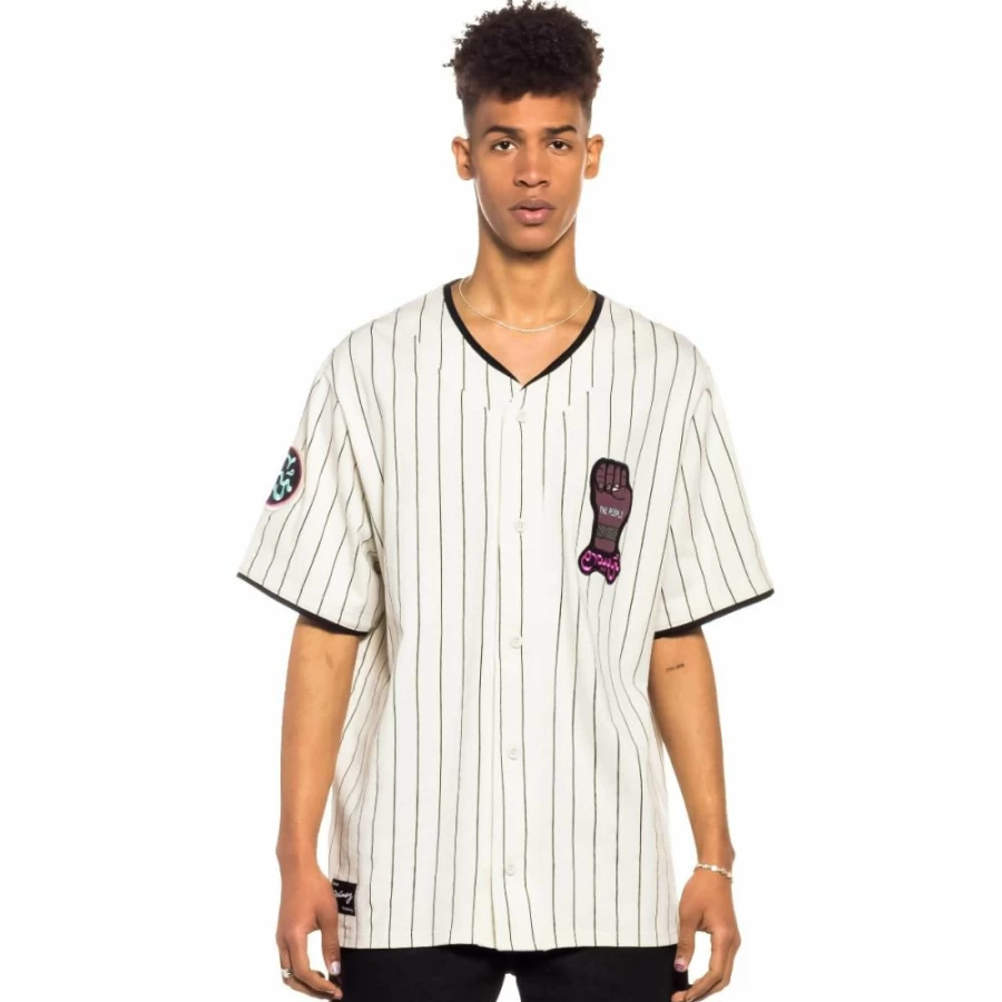 Grimey Baseball T-Shirt - White Stripes Day Dreamer Tee for Men & Women - Spring 2022 Collection