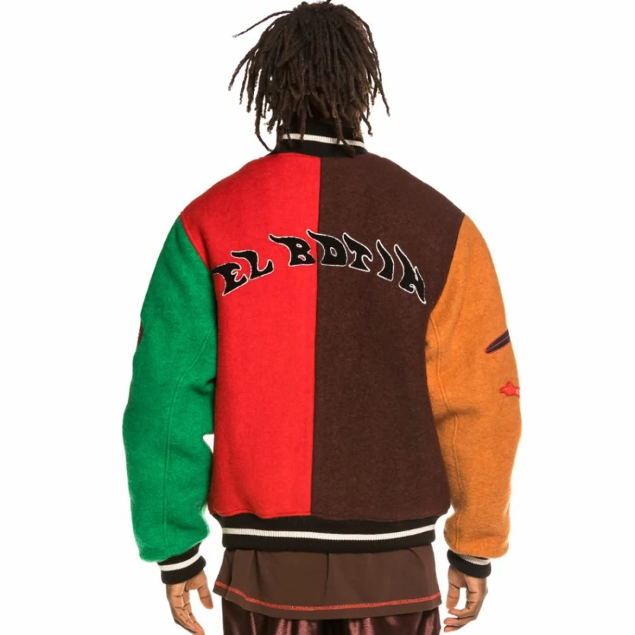Grimey "The Loot" Multicolor Wool Baseball Jacket - Spring 2021 Collection