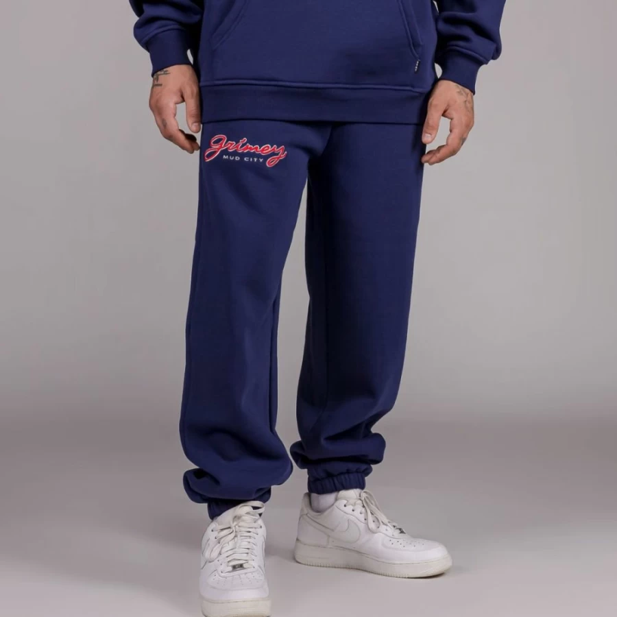 Grimey "Dust Storm" Navy Pants for Men - Fall 2022 Collection - Casual Streetwear Trousers