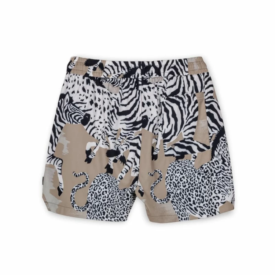 Grimey Animal Print Swimming Shorts for Men - Copper Color Summer 2023 Collection