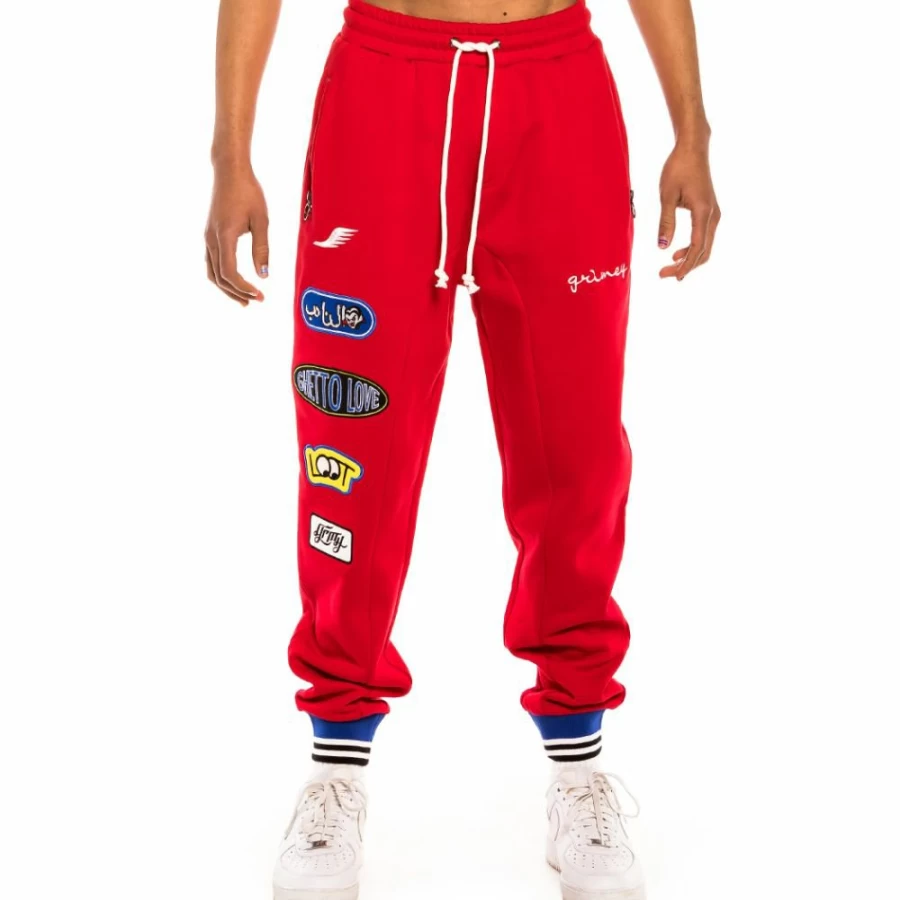 Grimey Arch Rival Red Pants - Spring 2022 Collection - Streetwear Men's Trousers