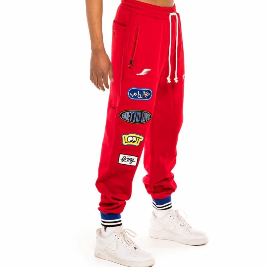 Grimey Arch Rival Red Pants - Spring 2022 Collection - Streetwear Men's Trousers