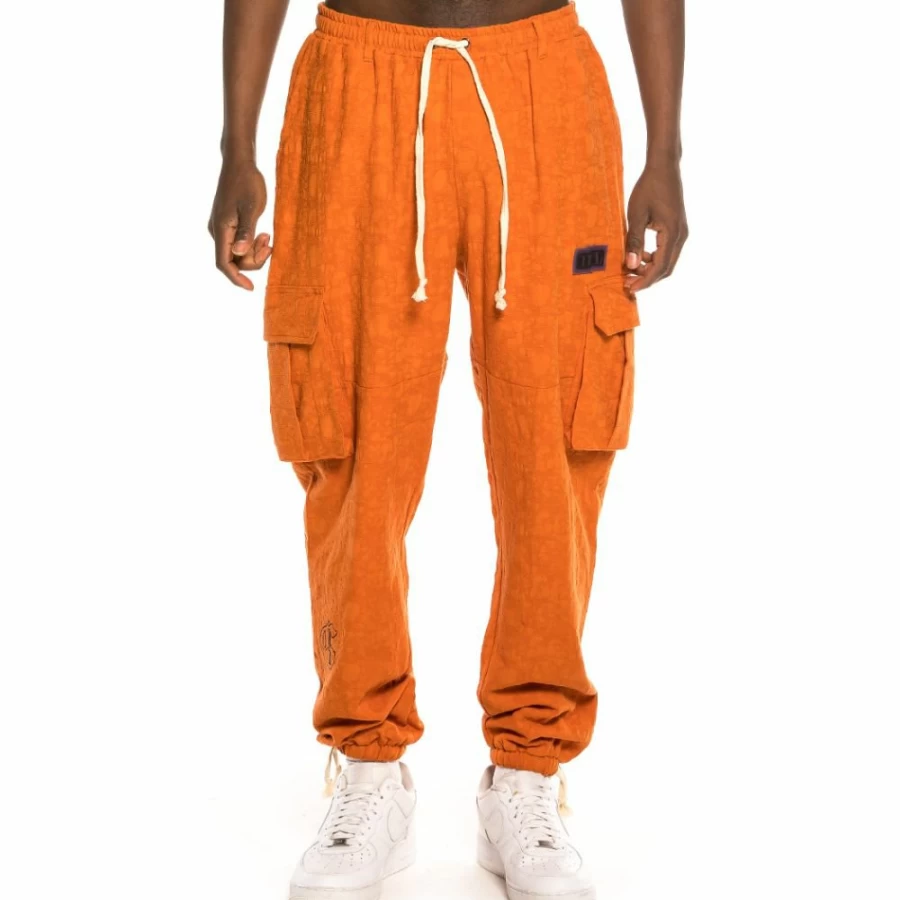 Grimey Liveution Cargo Pants for Men - Brown Tactical Trousers with Multiple Pockets, Spring 2021 Collection