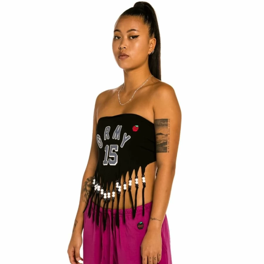 Grimey Women's Black Sleeveless "Trespass" Top - Summer 2022 Fashion Trendy Casual Wear