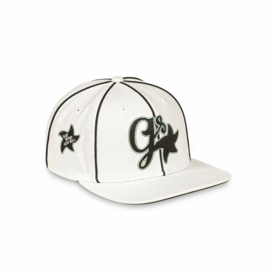 Grimey Madrid White Snapback Cap | FW23 Collection | Streetwear Adjustable Hat