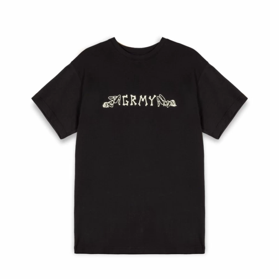 Grimey The Infame Black T-Shirt - Men's Streetwear Tee - FW23 Collection - Comfortable Cotton Shirt