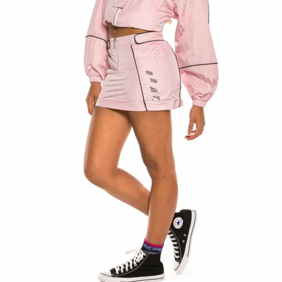 Grimey Urmah Dojo All Over Print Skirt in Pink - Stylish SS20 Fashion Skirt by Grimey Brand