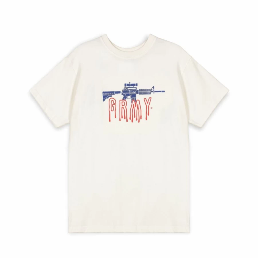 Grimey Back At You Regular Fit White T-Shirt for Men | FW23 Collection