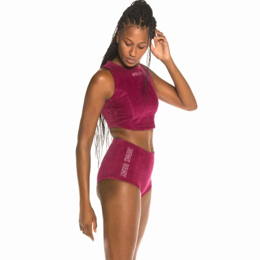 Grimey Purple Corduroy Top for Women | Fall Winter 2019 Fashion | Grimey Engineering Brand