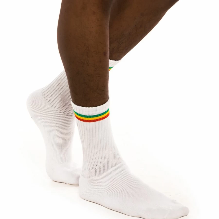 Grimey "Les Memories" White Socks - Winter 2021 Collection - Comfortable Casual Footwear