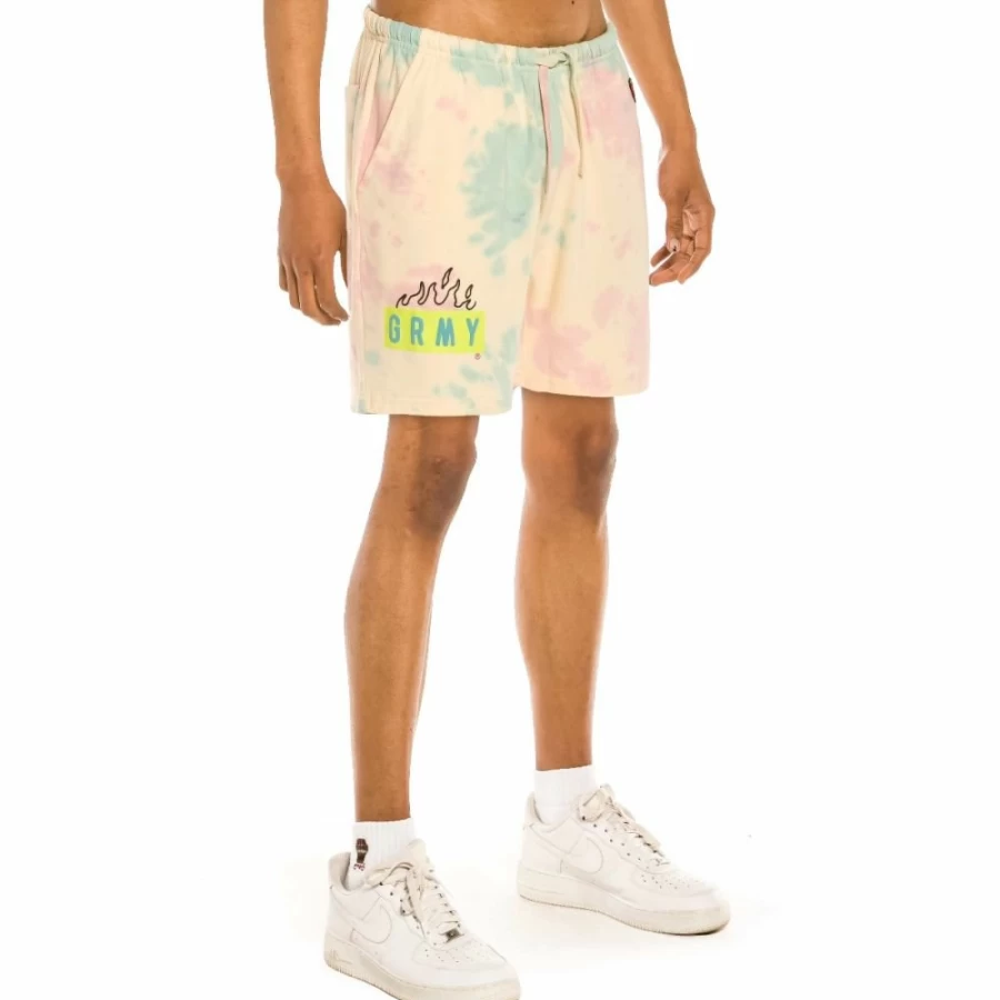 Grimey Tie-Dye "Trespass" Sweatshorts - Spring 2022 Collection - Casual Streetwear Shorts