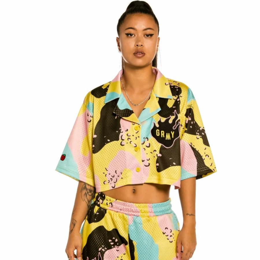 Grimey Camo "Trespass" Graphic Print Shirt - Streetwear Summer T-Shirt 2022