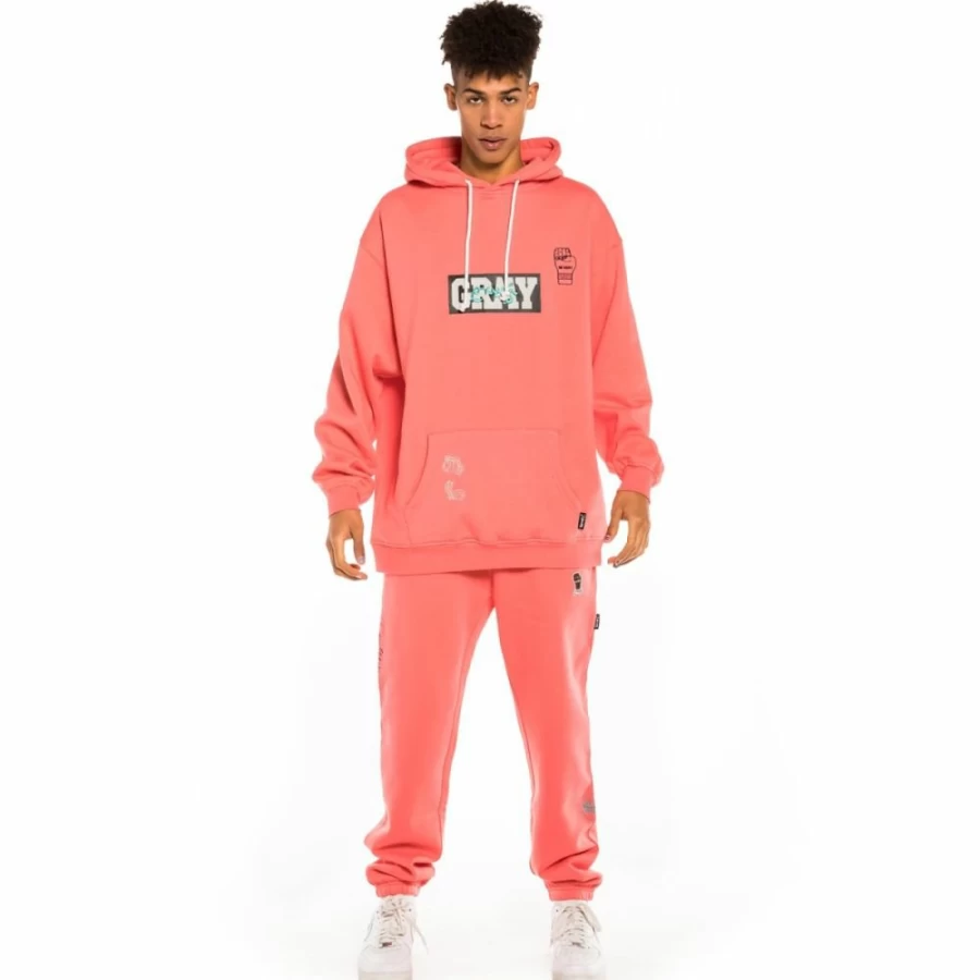 Grimey Day Dreamer Coral Graphic Pant and Tee Set - Spring 2022 Casual Outfit