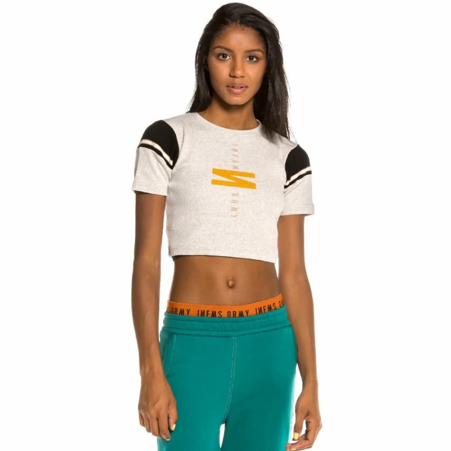 Grimey Marauder Girl Crop Top - Sport Grey SS20 Streetwear Fashion