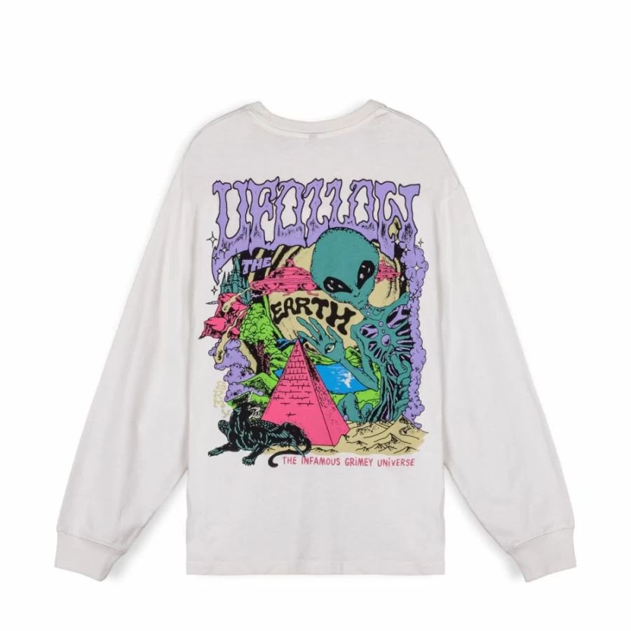 Grimey Ufollow Long Sleeve T-Shirt - White - Spring 2023 Collection