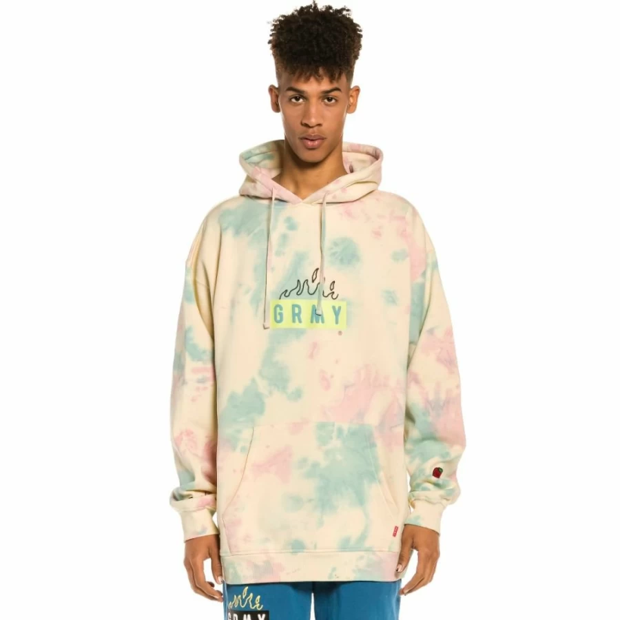 Grimey "Trespass" Tie Dye Hoodie - Men's Streetwear Sweatshirt - Summer 2022 Collection