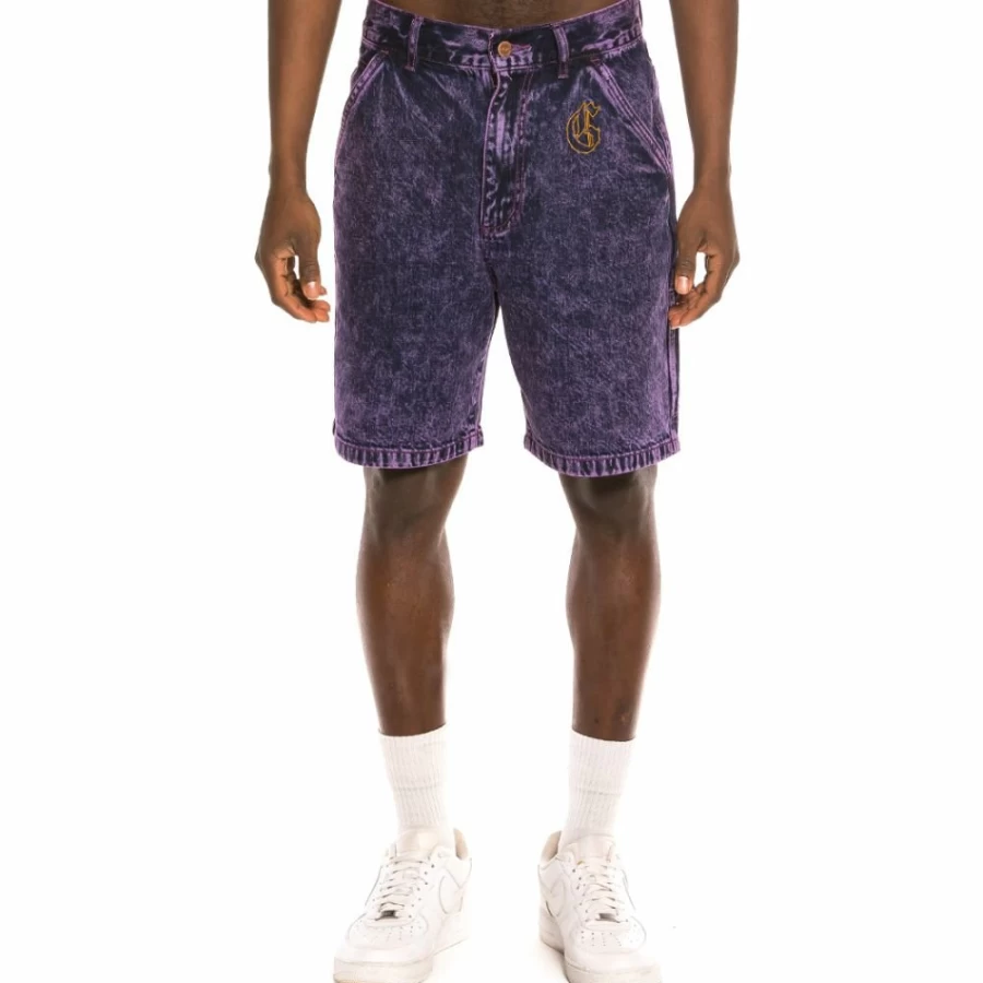 Grimey Purple Denim Shorts "Liveution" Collection Spring 2021