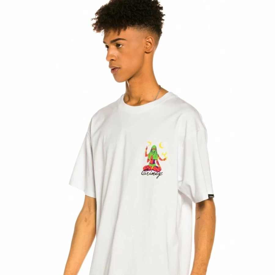 Grimey "The Dawn" White T-Shirt - Summer 2022 Collection - Casual Streetwear Tee