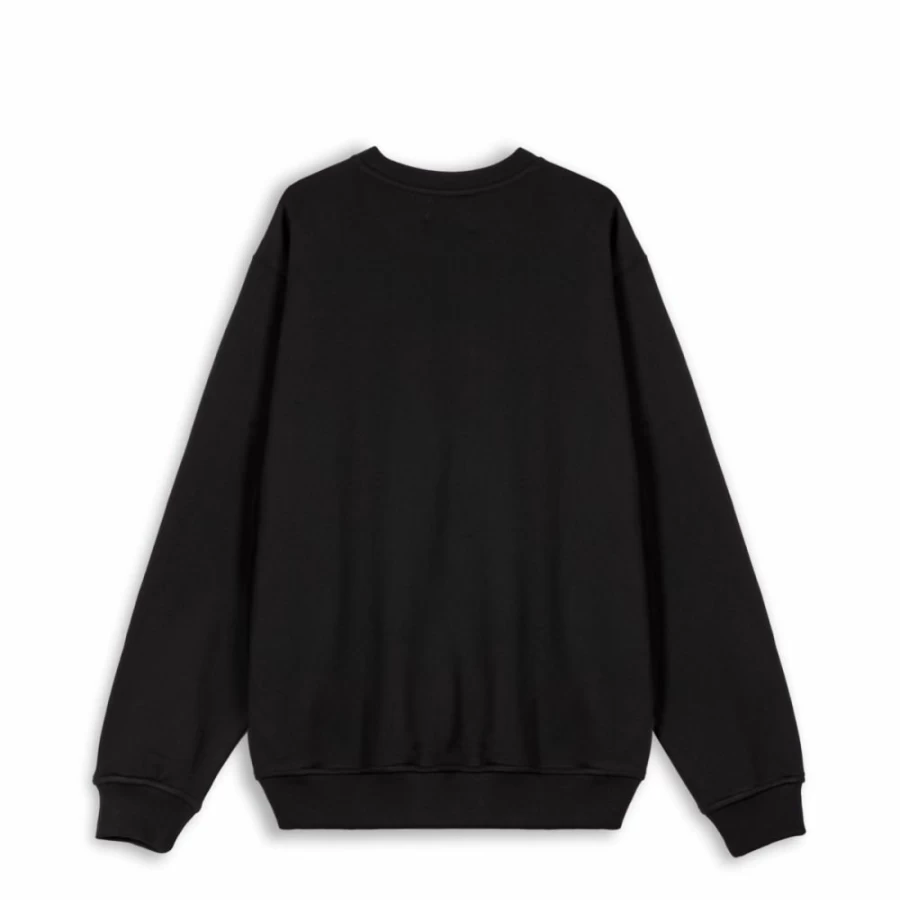 Grimey Vintage Panic Black Sweatshirt - SS24 Retro Streetwear Hoodie
