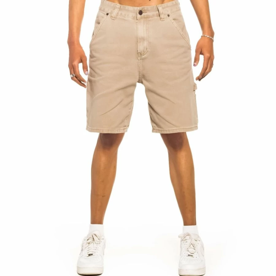 Grimey "Day Dreamer" Washed Sand Denim Shorts for Women - Spring 2022 Casual Wear