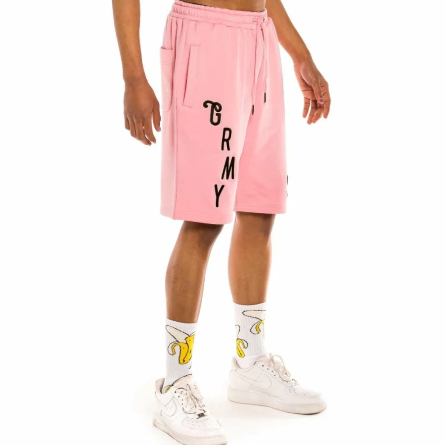 Grimey "Jungle Punch" Pink Sweatshorts - Casual Spring 2022 Shorts for Women
