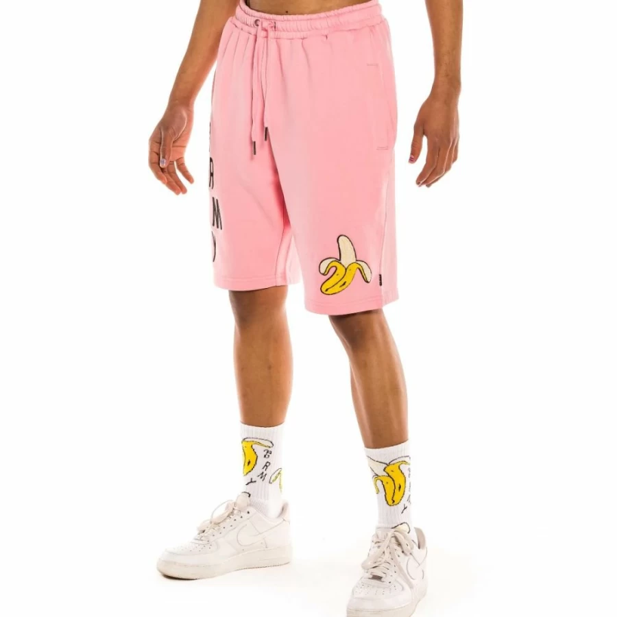 Grimey "Jungle Punch" Pink Sweatshorts - Casual Spring 2022 Shorts for Women